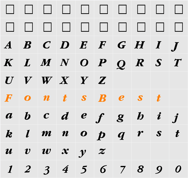 Garnet Character Map