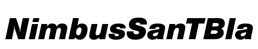 NimbusSanTBla Font Image