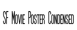 SF Movie Poster Condensed Font Image