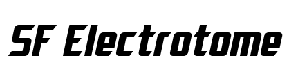 SF Electrotome Font Image