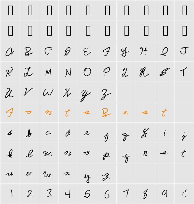 Sirhan Ditto Character Map