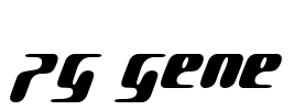 pg GENE Font Image