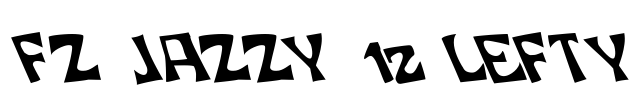 FZ JAZZY 12 LEFTY Font Image