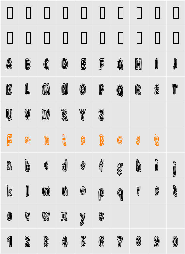 XXXRaytid Character Map