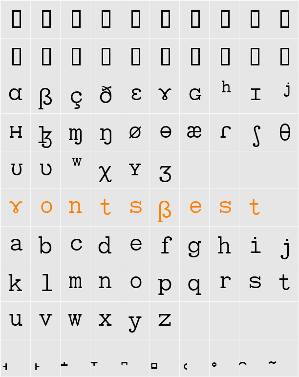 SILManuscriptIPA Character Map