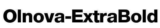Olnova-ExtraBold Font Image