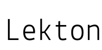 Lekton Font Image