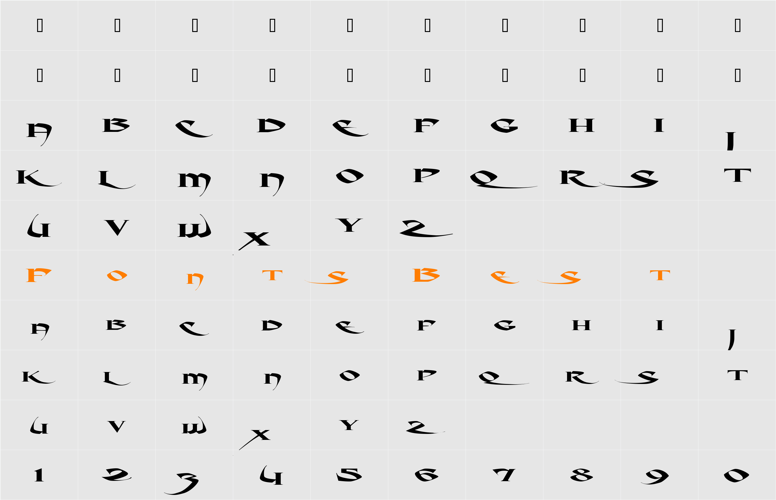 LHF Crouching Tiger Character Map
