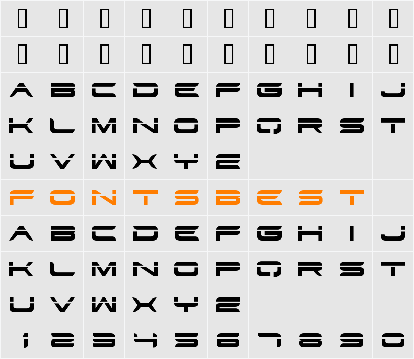 STR Character Map
