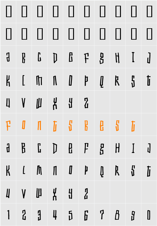 Toxic waist Character Map