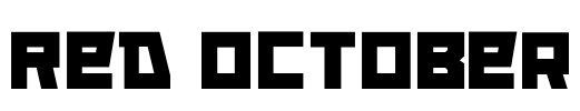 Red October Font Image