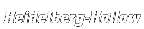 Heidelberg-Hollow Font Image