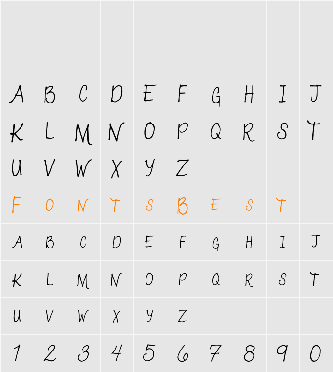 003 Katie Caps Character Map