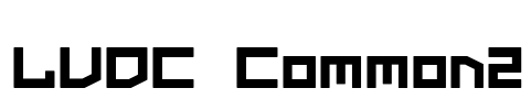 LVDC Common2 Font Image