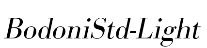 BodoniStd-Light