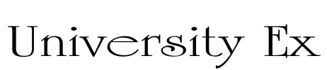 University Ex Font Image