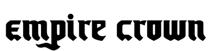 Empire Crown Font Image