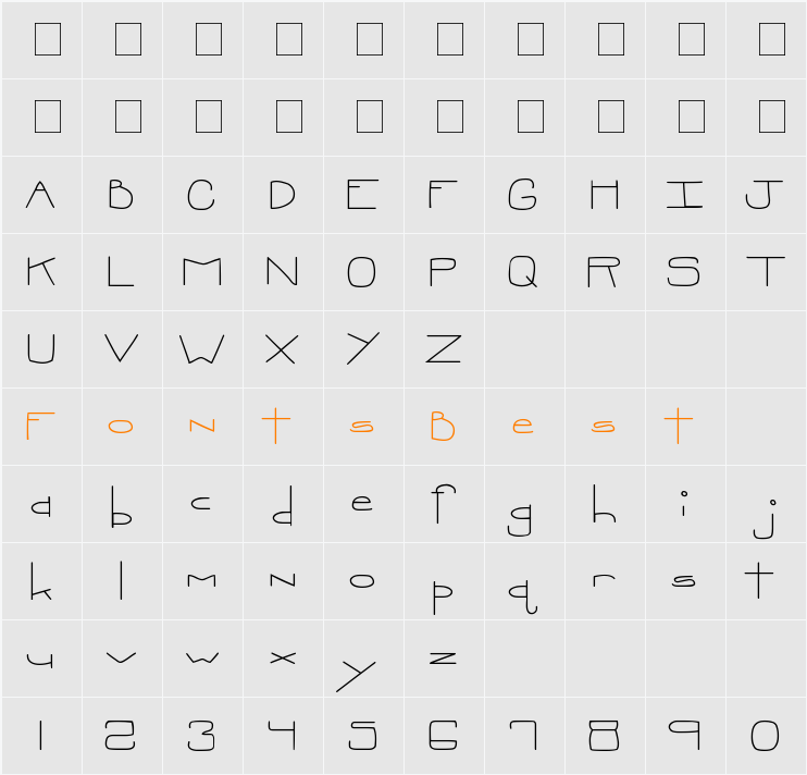 MTF Oopsie Character Map
