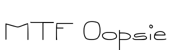 MTF Oopsie Font Image