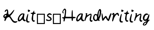 Kait_s_Handwriting Font Image