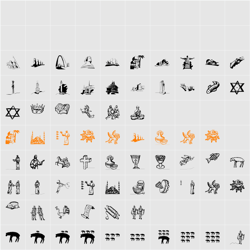 DenkMal Character Map