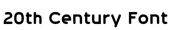 20th Century Font