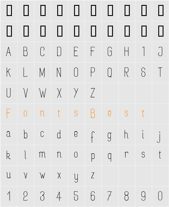 Rogaton Character Map