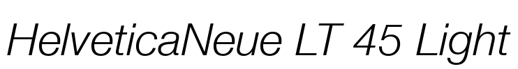 HelveticaNeue LT 45 Light