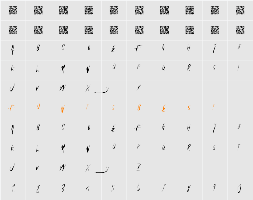UniversalFreaky Character Map