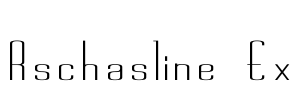 Rschasline Ex Font Image