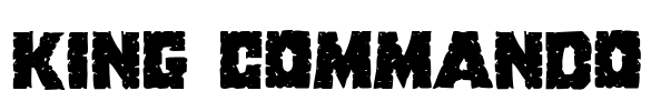 King Commando Font Image