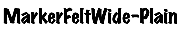 MarkerFeltWide-Plain Font Image