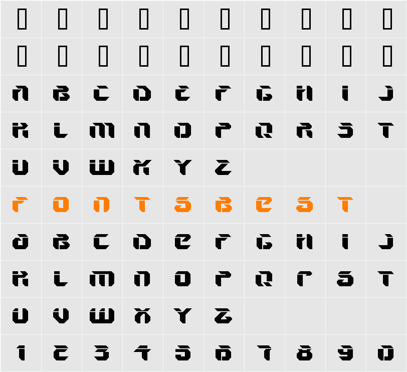 V5 Ampon Character Map