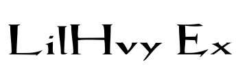 LilHvy Ex Font Image