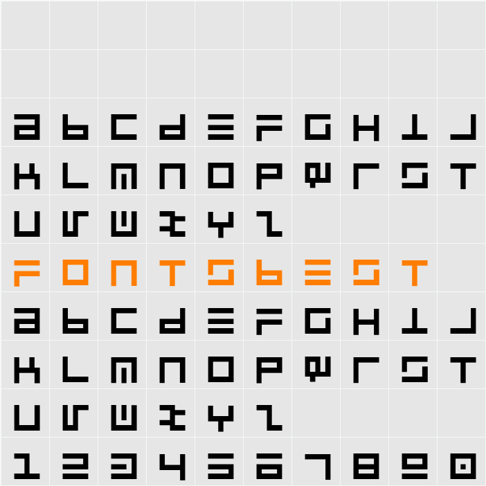 RSUltraLine Character Map