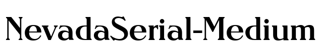 NevadaSerial-Medium Font Image