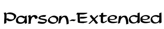 Parson-Extended Font Image
