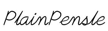 PlainPensle Font Image