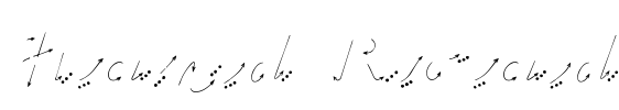 Hand Road Font Image