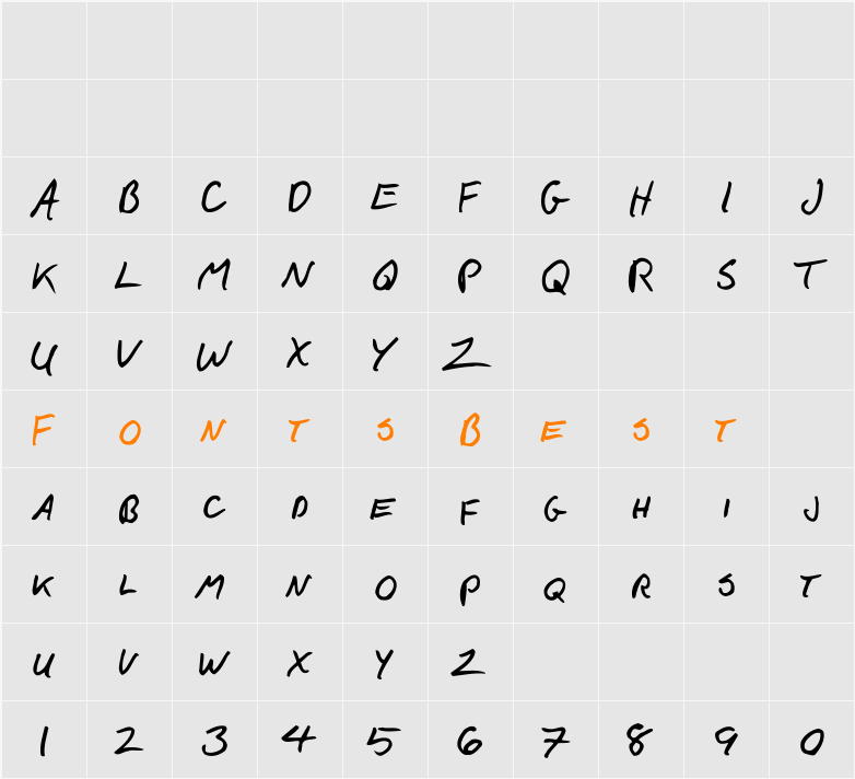 F*ck Beans Character Map