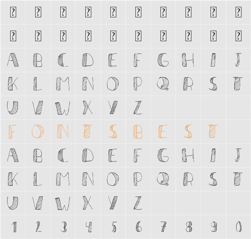 Líneas Character Map