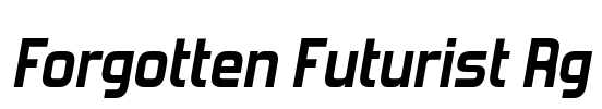 Forgotten Futurist Rg Font Image