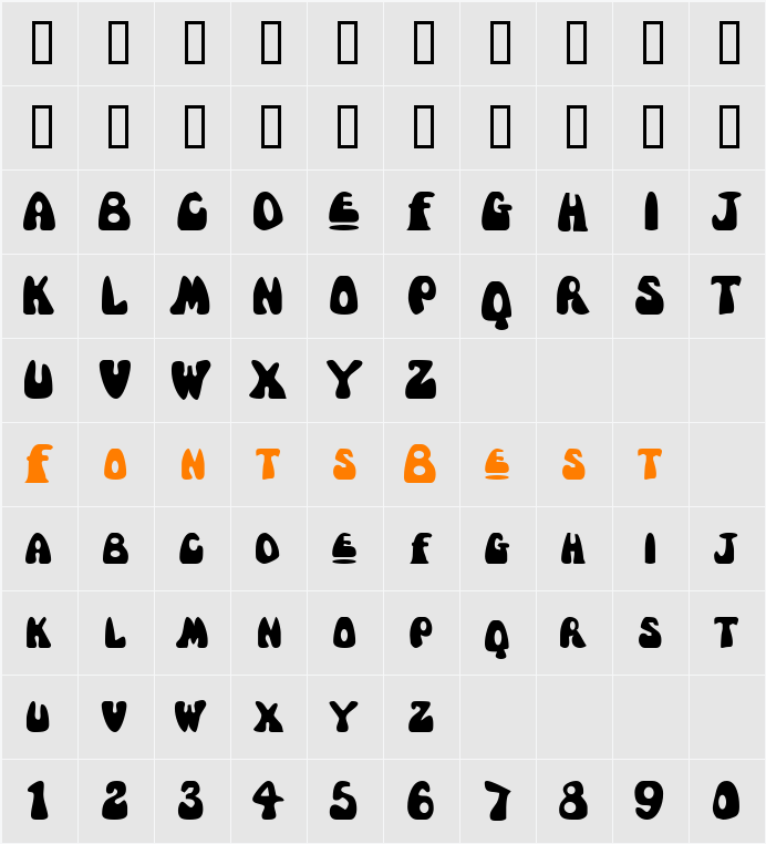 Bollocks Character Map