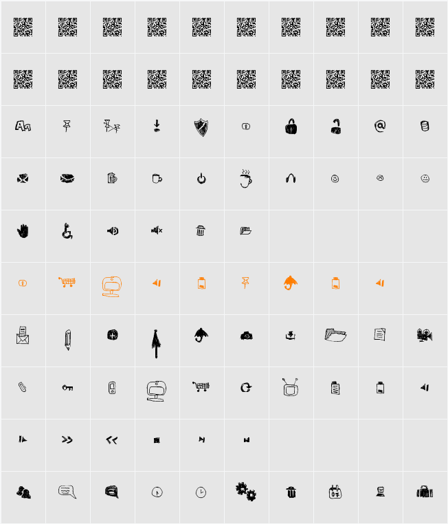 DerpIcons Character Map