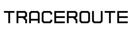 TRACEROUTE Font Image