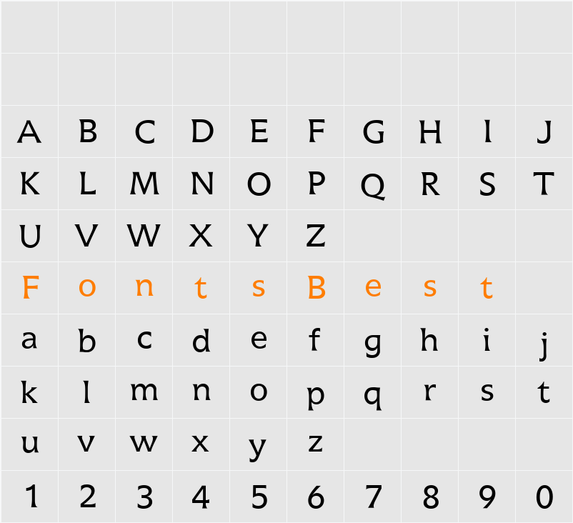 Icone LT Regular Character Map