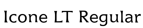 Icone LT Regular Font Image