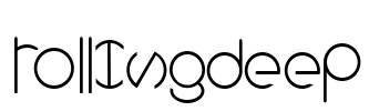 rollingdeep Font Image
