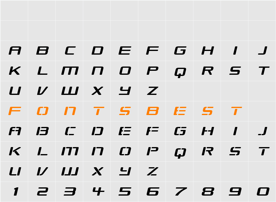 Republikaps Exp Character Map