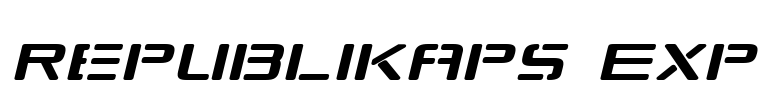 Republikaps Exp Font Image